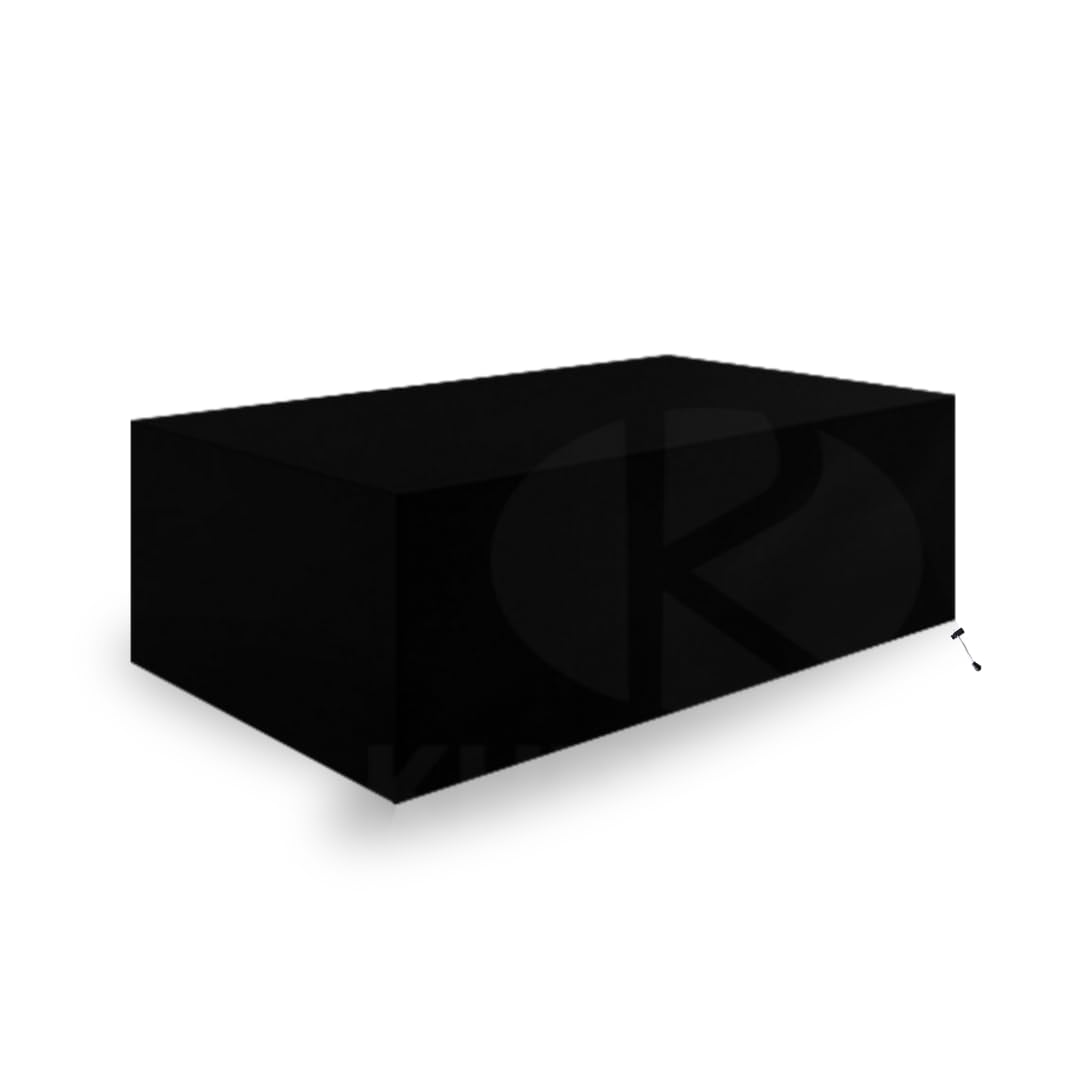 Indoor Outdoor Patio Furniture Cover Dining Table Cover , Dust Waterproof Cover Garden Furniture Covers 90" x 63" x 28" AS2(Black)