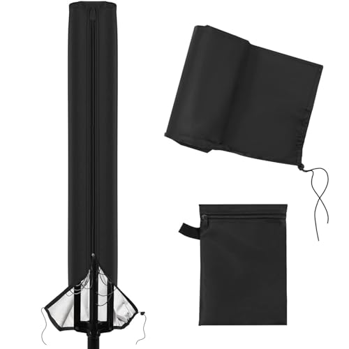 BODYA Rotary Dryer Washing Line Cover with Zip 420D Heavy Duty Waterproof 165x16x16cm