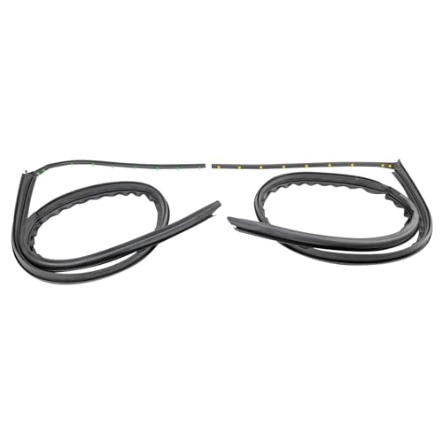 TRQ Front Driver & Passenger Side Roof Panel Weatherstrip Compatible with 1999-2016 Ford F-250/F-350 Super Duty 2008-2016 F-450 Super Duty