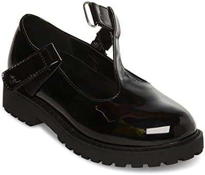 Steve Madden Girls Adaptive Suzey Mary Jane, Black Patent, 4 Wide Big Kid | Image 7