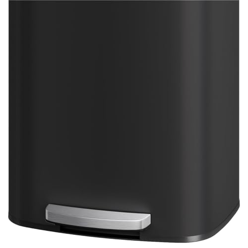 Caneca de Basura Rectangular Negra 60 litros con Pedal miniatura 7