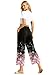 Women Swim Pants Wide Leg Lightweight Dry Fit Travel Pant Pink Floral M