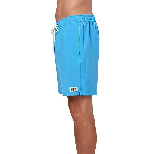 Mens Solid Volley Swim, BRT Blu3, XL2