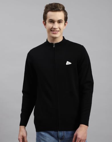 Image of Monte Carlo Men Regular Fit Full Sleeve Solid T Neck Winter Pullover (Pack of 1)