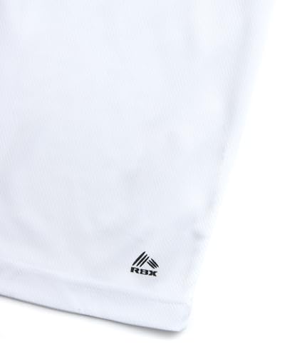 RBX Boys Tshirts - 2 Pack Dry Fit Crewneck Short Sleeve Boys Athletic Shirts Dry Fit Kids Activewear Sports (Sizes: 4-16)4