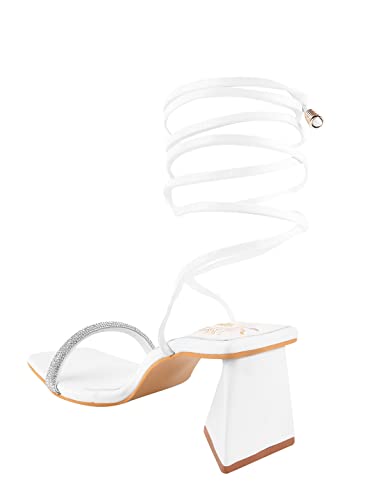 Image of Shoetopia Women & Girls Stutted Strap Heeled Sandals