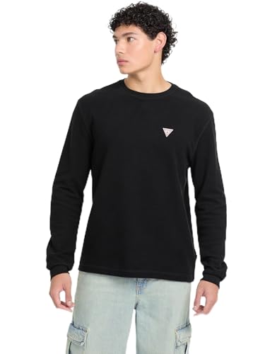 T-shirt GUESS manches longues homme haut tricot gaufré casual