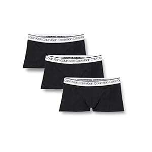 Calvin Klein Men’s 3-Pack of Boxers 3 PK Low Rise Trunks with Stretch