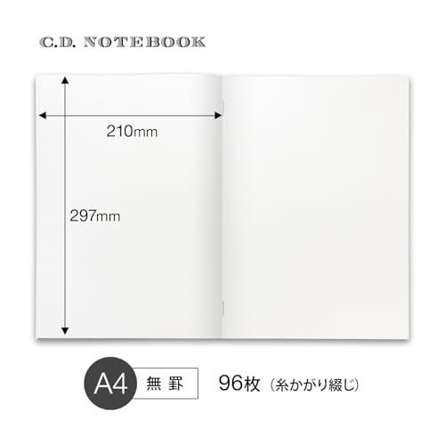Carnet A4 vierge CD NOTE de qualité supérieure pour l'écriture pure - 2