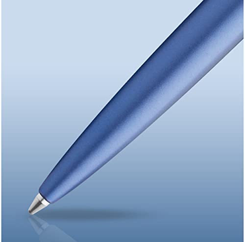 Image of Waterman Graduate Allure Ballpoint Pen, Blue Painted, Medium Nib, Blue Ink, Gift Box Ballpoint Pen