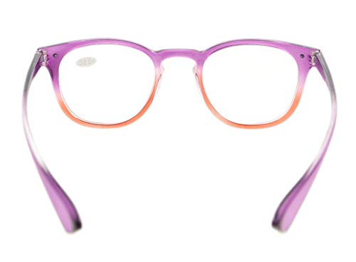 Eyekepper Fashion Readers Womens Reading Glasses (Purple-Red Frame), Purple/Red Frame, +3.75 - Image 4