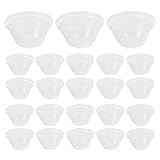 TOBBOMEY 200pcs Plastic Plant Cover for Hydroponic Starting, 1.8" Mini Greenhouse Humidity Dome, Nursery Pot Protector for Indoor and Outdoor Garden Cultivation