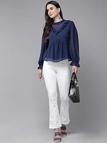 Image of Rare Women's Solid Regular Fit Blouse