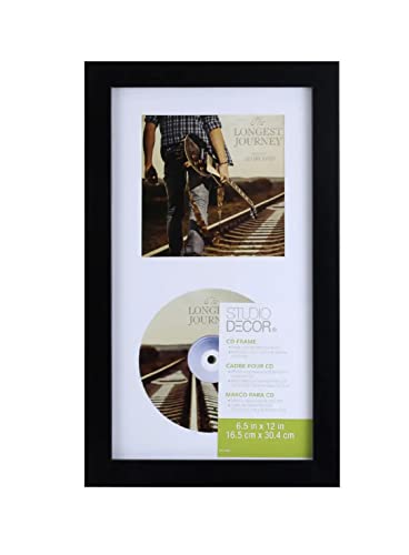 cd wall display frame - Studio Decor Standard CD Frame Display Case Black Frame 6.5