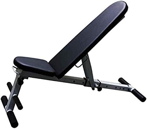 KWEE Weight Bench Adjustable, Workout Bench, Foldable Sit-up Abdominal Back Extension Strength Training Bench Roman Chair Preacher Curl