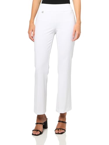 SLIM-SATION Wide Band Elastic Waist Pull On Flare Leg Pant