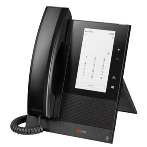 Poly CCX 400 IP Phone - Corded - Corded - Desktop, Wall Mountable - Black