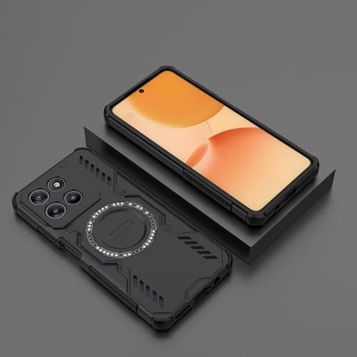 Image of Back Cover Case for Motorola Moto G67 Power 5G | 360 Protection Mobile Phone Case Mag-Safe | Motorola G67 Power Back Cover | Moto G 67 Power 5+G Back Cover - Black TPU+PC