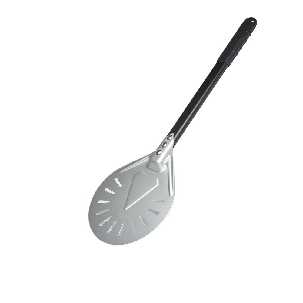 Pala Per Pizza Pala for pizza perforata da 7/8/9 pollici for anodizzata con manico in lega di alluminio for Paletta for(7 inch 57cm)