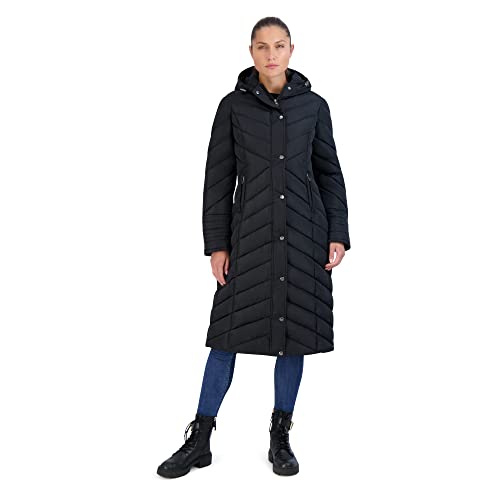 Madden Girl Women's Long Maxi Puffer, Black, Large #TOP1