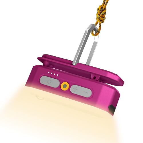 Image of BougeRV Movable Area Light, Rechargeable Camping Lantern, 3200mAh Portable Camping Light, IP65 Waterproof, Camp Lamp for Tent, Power Outages, Emergency, Outdoor(Magenta)