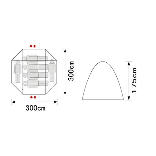 Carpa inflable familiar para 4 personas, impermeable miniatura 4