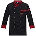Chef Jacket for Men Unisex Chefs Coat Work Jackets for Men Women Long Sleeve Cook Shirts Restaurant Kitchen Food Service Uniform