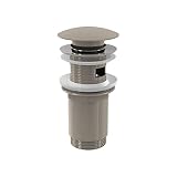 Alcadrain Accessori - Uscita lavabo, ClickClack, Nichel Lucido A392-N-P