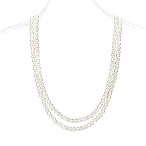 Z-synak 1920s Pearls Necklace Long Pearl Necklaces Art Deco Faux Pearls Flapper Beads Cluster Vintage Necklaces Used for Gatsby Costume Party and Wedding,Party Deco Jewelry etc?159'' ?
