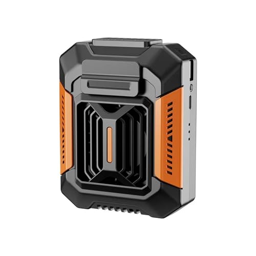 Ventilador de cintura recargable USB portátil con clip multiusos manos libres 6