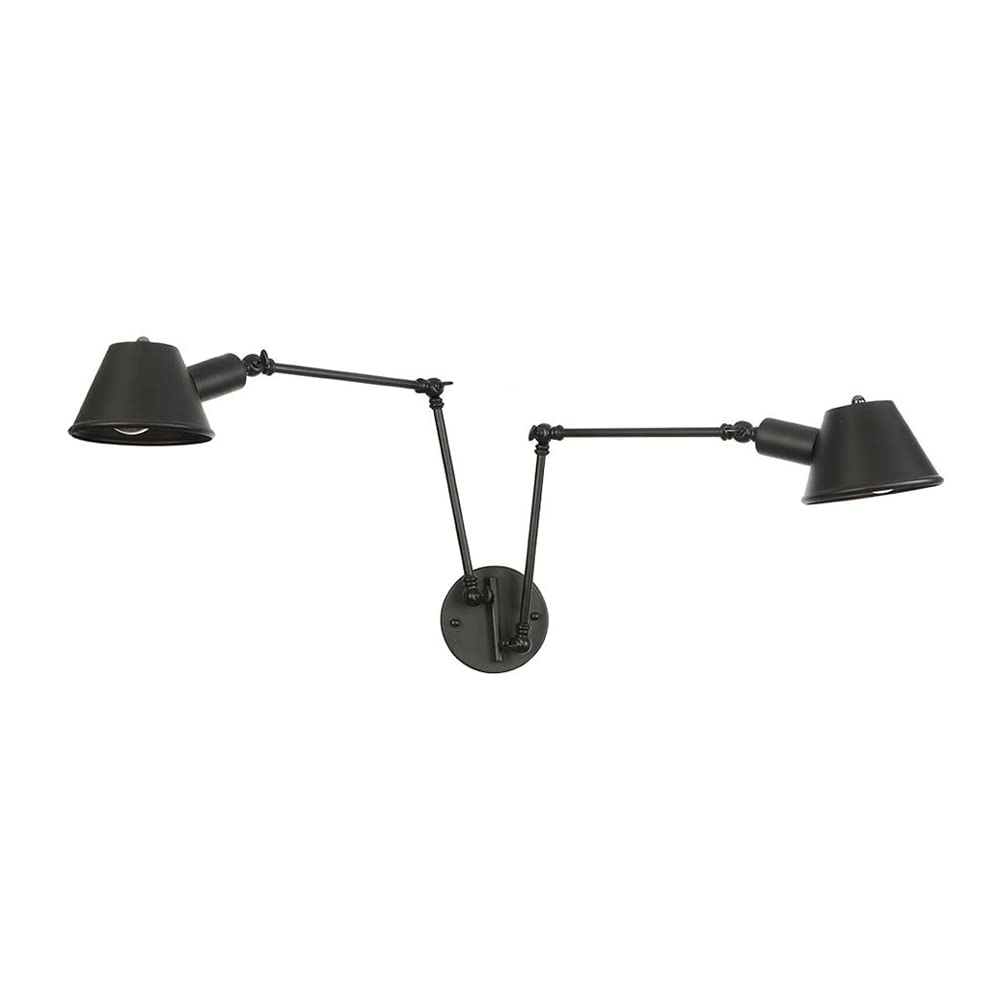 SMCCYYSD Industrial Style Retro Wall Sconces, Hardwired Sconce,Swing Arm Lamp Adjustable for Dining Room,Living Room,Foyer, Coffee Shop,etc