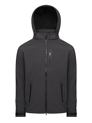 Veste softshell homme LeMieux Elite anthracite contre le vent et le froid