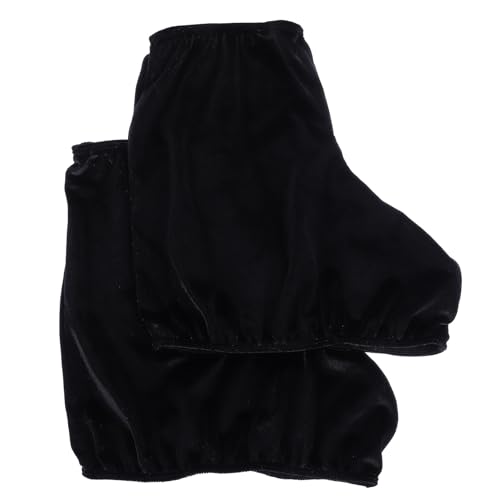 ULDIGI Elastic Velvet Skate Boot Covers Roller Skate Protectors Black XXXL Stretchable Skating Accessory for Men and Women