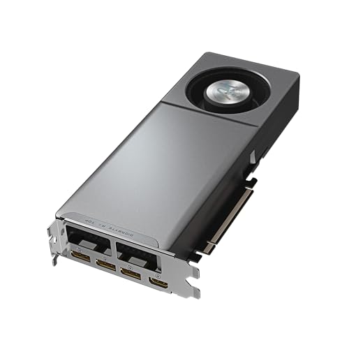 Image of GIGABYTE Radeon AI PRO R9700 AI TOP 32G Graphics Card, Turbo Fan Cooling System, 32GB GDDR6, GV-R9700AI TOP-32GD Video Card