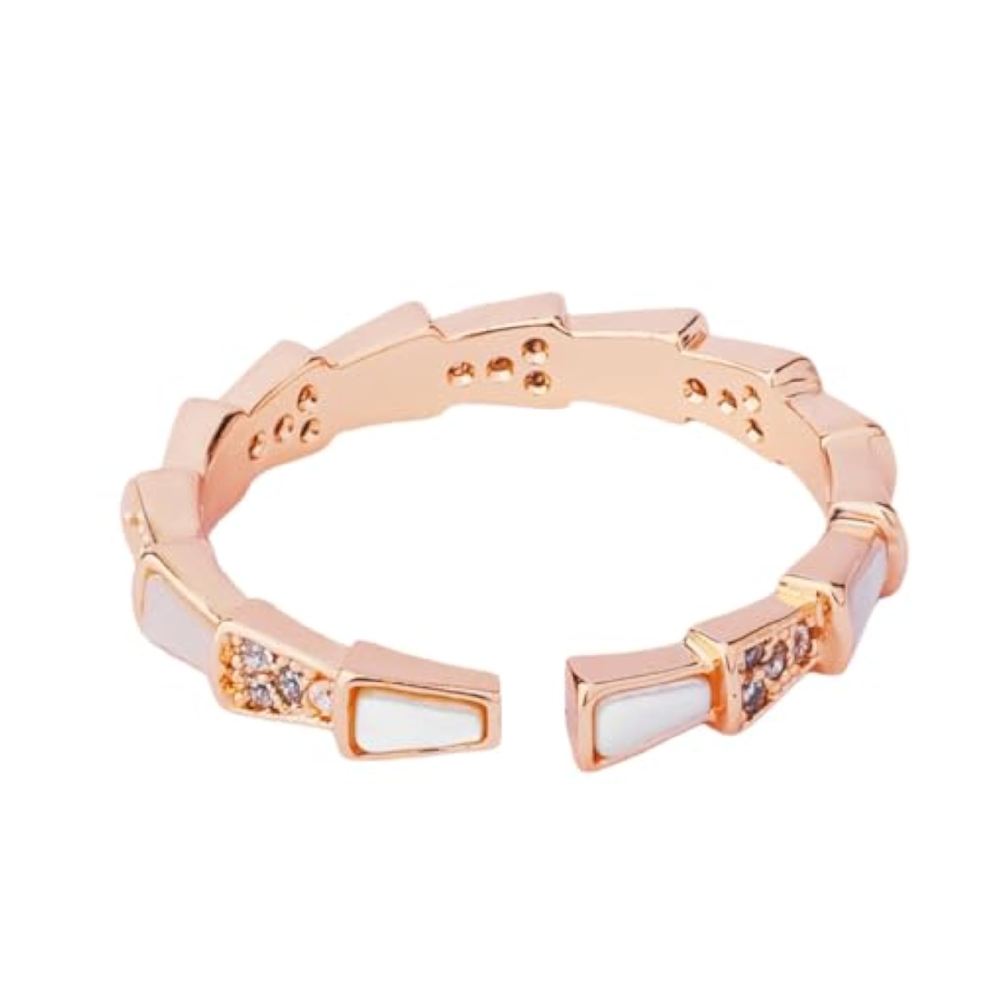 Women's Dainty Rose Gold Stackable Ring, Gift for Her