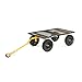 Gorilla Carts GOR1400-COM Steel Utility Garden Cart, Heavy-Duty Convertible 2-in-1 Handle and Removable Sides, 12 cu ft, 1400 lb Capacity, Black