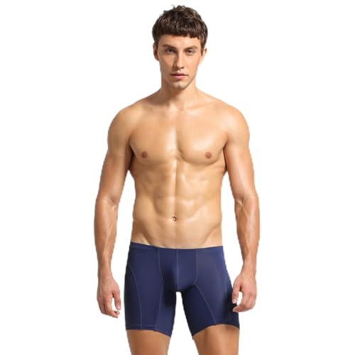 Men's Long Boxer Briefs - Ice Silk Breathable Cool Dry Mesh Underwear