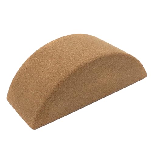BRIGHTFUFU Wear Resistant Yoga Training Brick Durable Cork Balance Block for Core Muscle Strengthening and Flexibility for Yoga Pilates and Stretching Exercises