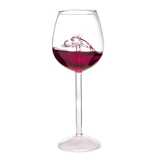 Verre à vin rouge dauphin intérieur 300ml, gobelet à pied pour cocktail et jus de fruits - 2