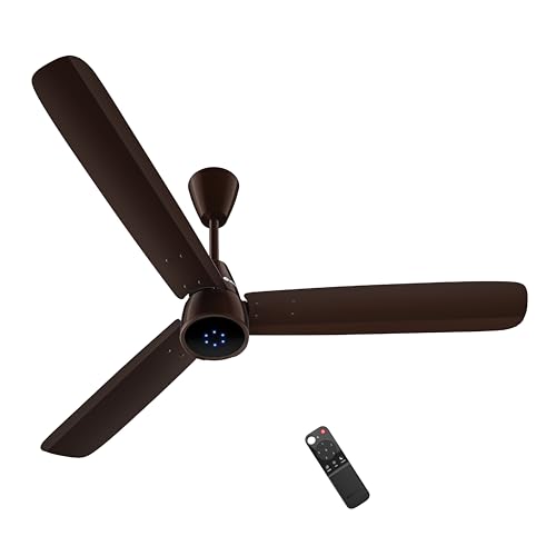 Image of atomberg Renesa Epoque 1200mm BLDC Ceiling Fan with Remote | Advance Air+ Technology | BEE 5 star Rated | Low Noise | Sleek Design | 2 Year Warranty | Gloss Dark Brown