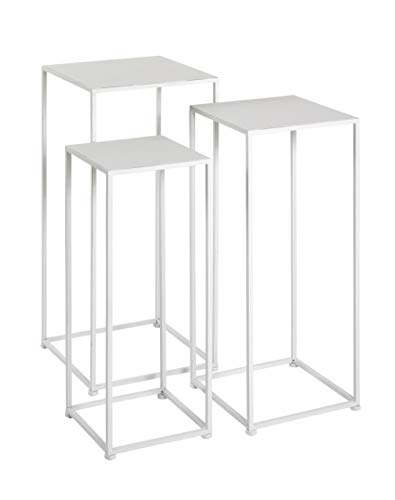 Preisvergleich Produktbild möbelando Blumenständer Blumenregal Beistellregal Dekoregal 3-Satz Blumensäulen Cardiff 1