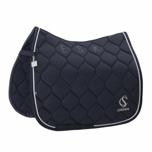 Tapis de selle Eskadron Sparkle Navy Classic Sports 25 F/S bleu marine cheval