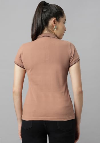 Image of Wear Your Opinion Womens Premium Pique Polo Collar Neck T-Shirt Womens Premium Pique Polo Collar Neck T-Shirt (Design: Tipped Polo)