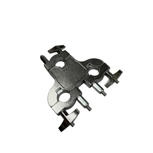 Conector de Abrazadera para Batería Colaxi, Clip de Expansión para Platillos, Accesorio Metálico Profesional Multifunción con Plataforma de Montaje de 3 Agujeros miniatura 6