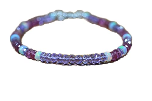 Bracelet tourmaline améthyste opale ajustable : fini les bijoux trop grands