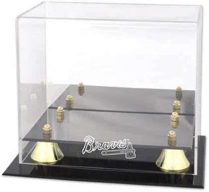 Atlanta Braves en Classic Logo Mini Helmet Case - Baseball Mini Helmet Free Standing Display Cases ''Case Only''