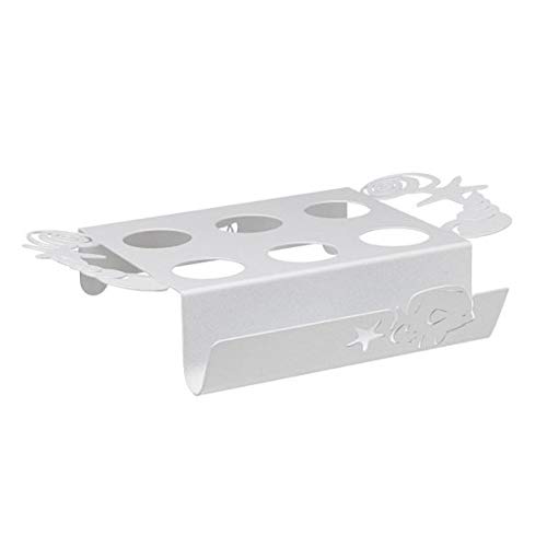 Plateau à café rectangulaire en fer époxy blanc et robuste