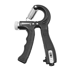 NUZAMAS Hand Grips Strengthener Counting Grip Strength Device Adjustable Hand Gripper Hand Strengthener with 5-60KG Adjustable Resistance Forearm Strengthener Black