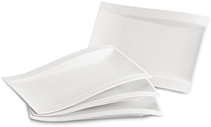 Villeroy & Boch NewWave, zestaw Gourmet, 4 elementy, 21 x 69 x 4 cm, Porcelana Premium, biały