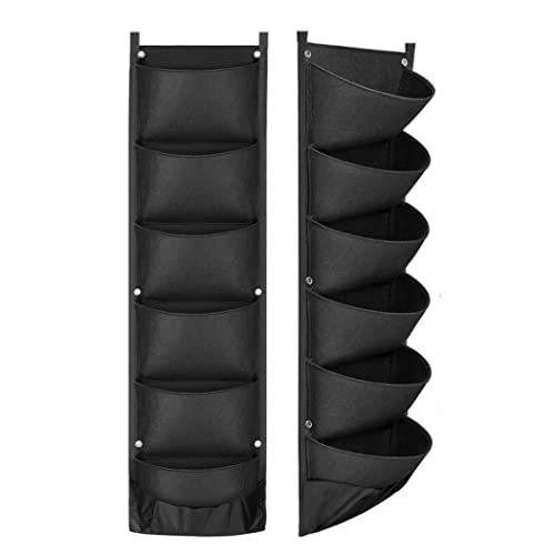 Veesper 2 Piezas de Bolsas de macetas Colgantes, Bolsas de Cultivo de Paredes Verticales, maceteros de Paredes de jardín de Cultivo para jardín Interior al Aire Libre